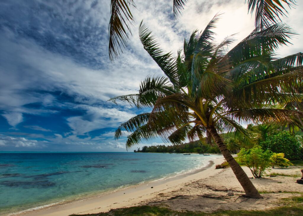 Bora Bora, French Polynesia: A Tropical Paradise With Overwater Bungalows And Crystal-clear Waters. Bora Bora, French Polynesia: A Tropical Paradise With Overwater Bungalows And Crystal-clear Waters.