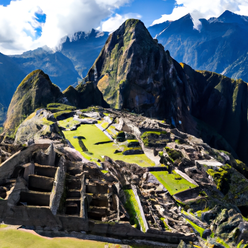 Machu Picchu, Peru: Incan Citadel Nestled In The Andes Mountains.